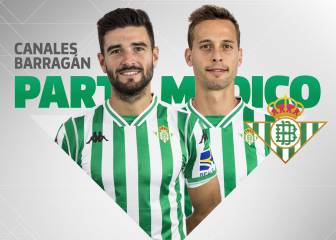 Canales y Barragán se perderán el duelo ante el Eibar por lesión