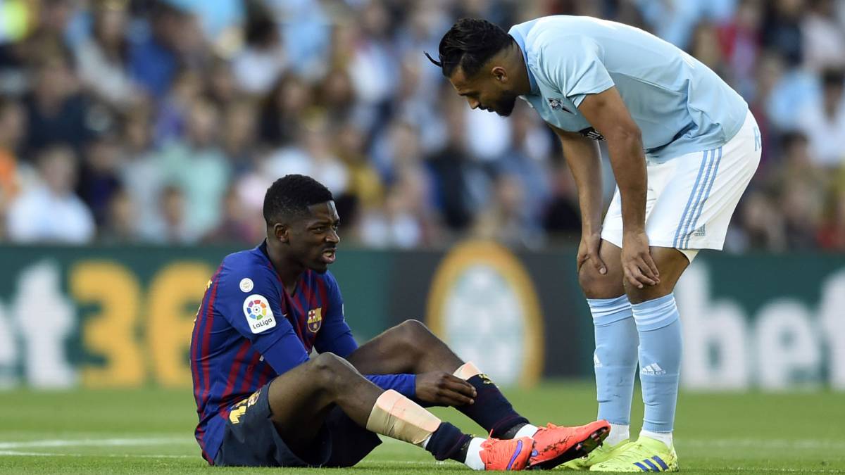 Dembélé: confirmada la rotura en los isquiotibiales y entre tres y cuatro semanas de baja