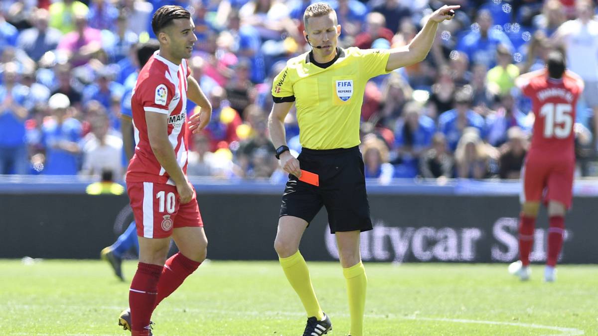 El Girona presenta alegaciones por la roja que vio Borja García