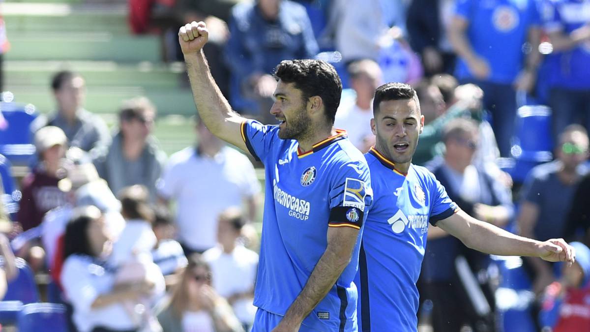 Molina, celebrando un gol con el Getafe.