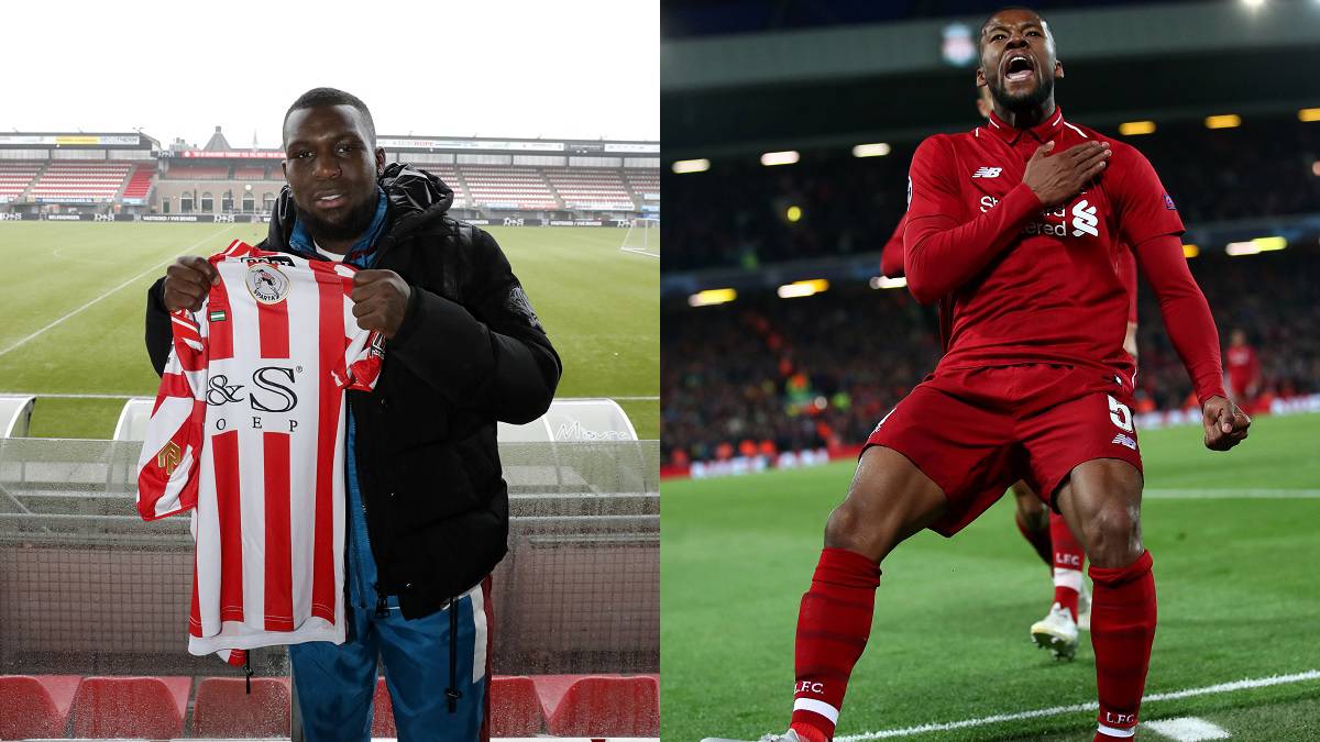 Royston Drenthe y Georginio Wijnaldum.