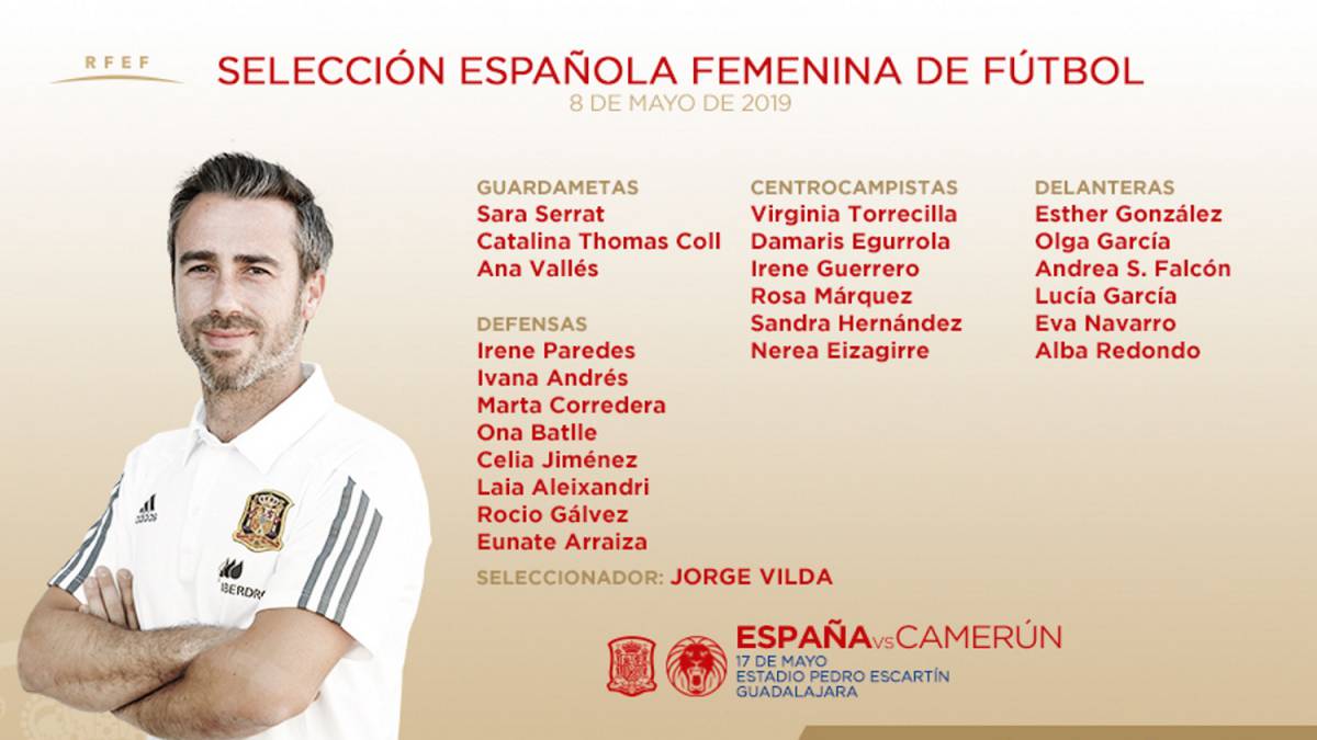 Vilda da una prelista para el Mundial con meritorias y sin jugadoras del Barça