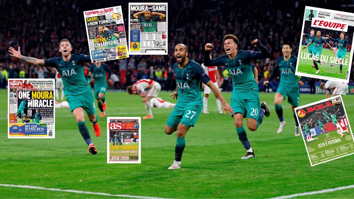 Lucas Moura y el Tottenham dan la vuelta al mundo