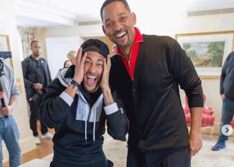 Reencuentro entre Neymar y el actor Will Smith