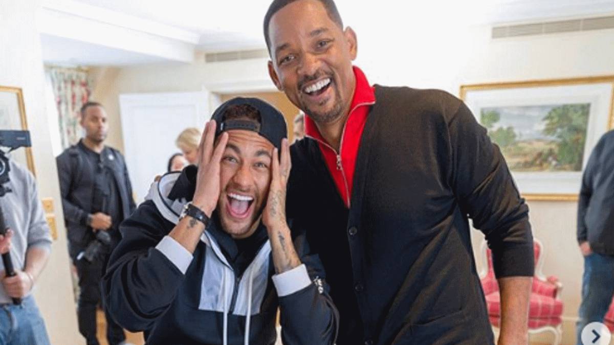 Reencuentro entre Neymar y el actor Will Smith