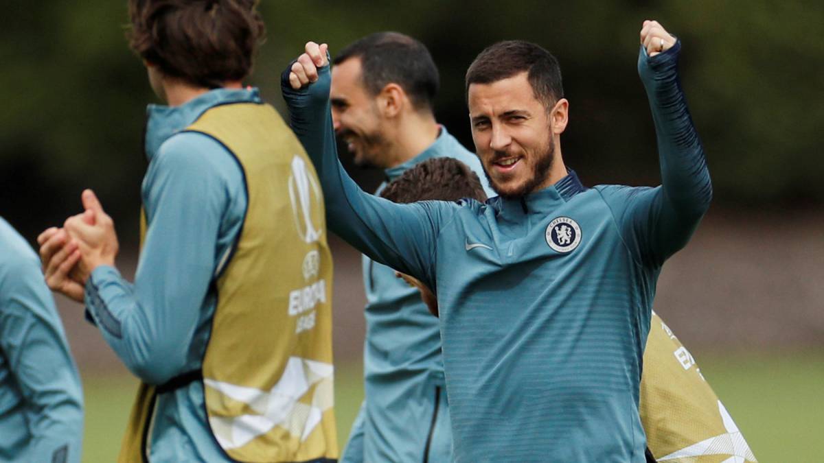 Entrenamiento del Chelsea.