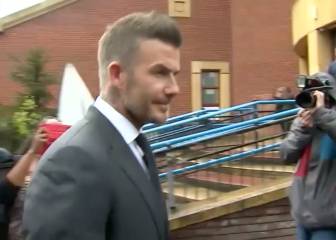 El 'paseíllo' de Beckham en el juicio: multa de seis meses sin conducir