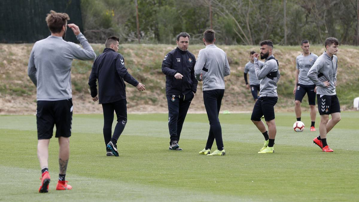 Sergio, durante un entrenamiento del Valladolid.