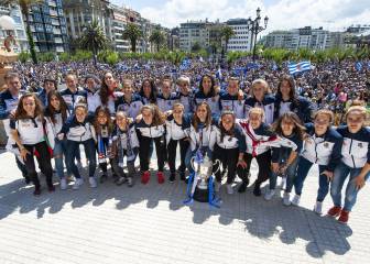 San Sebastián homenajea a las campeonas de Copa