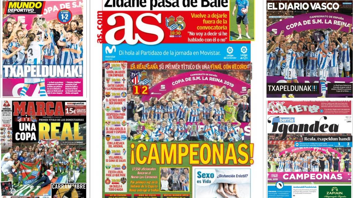 España se vuelca con la Real Sociedad y el fútbol femenino