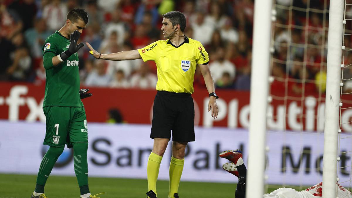 Undiano Mallenco, en el reciente Sevilla-Leganés