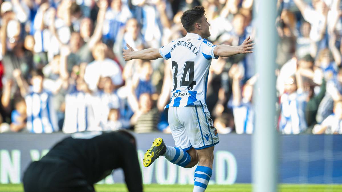 Barrenetxea hizo historia con su gol contra el Real Madrid