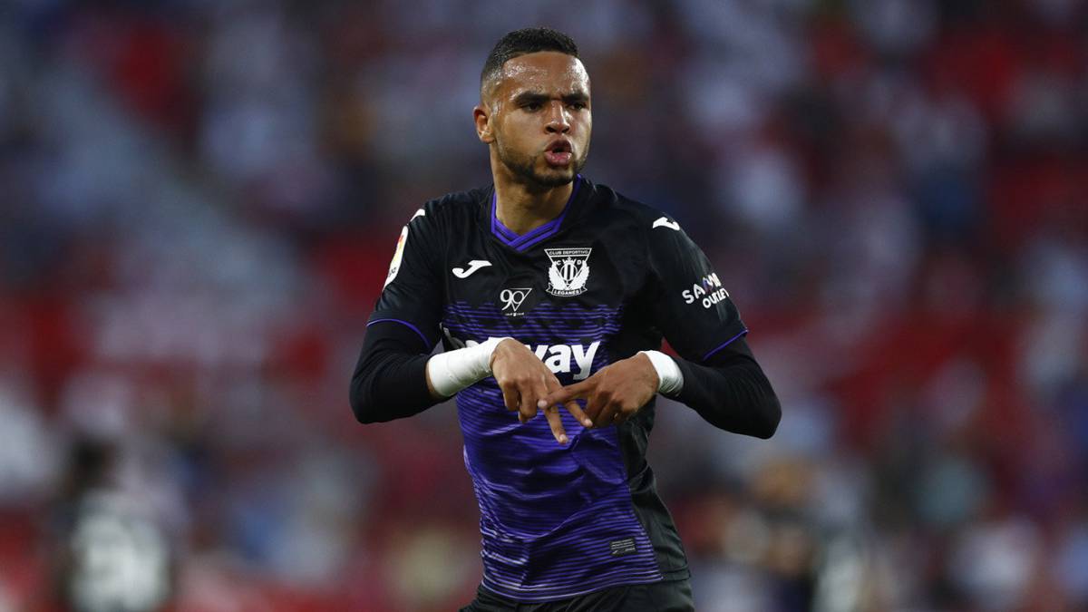 En Nesyri celebra un gol en el Sevilla-Leganés