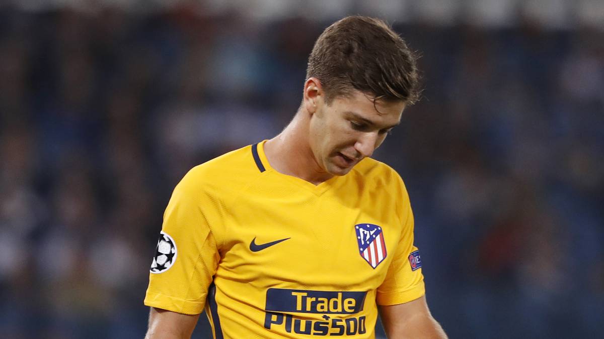 Vietto cabizbajo con el Atlético.