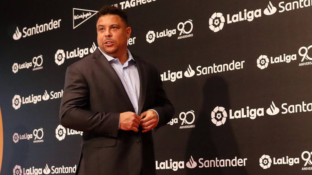 Ronaldo Nazario durante la Gala del 90 aniversario de LaLiga.