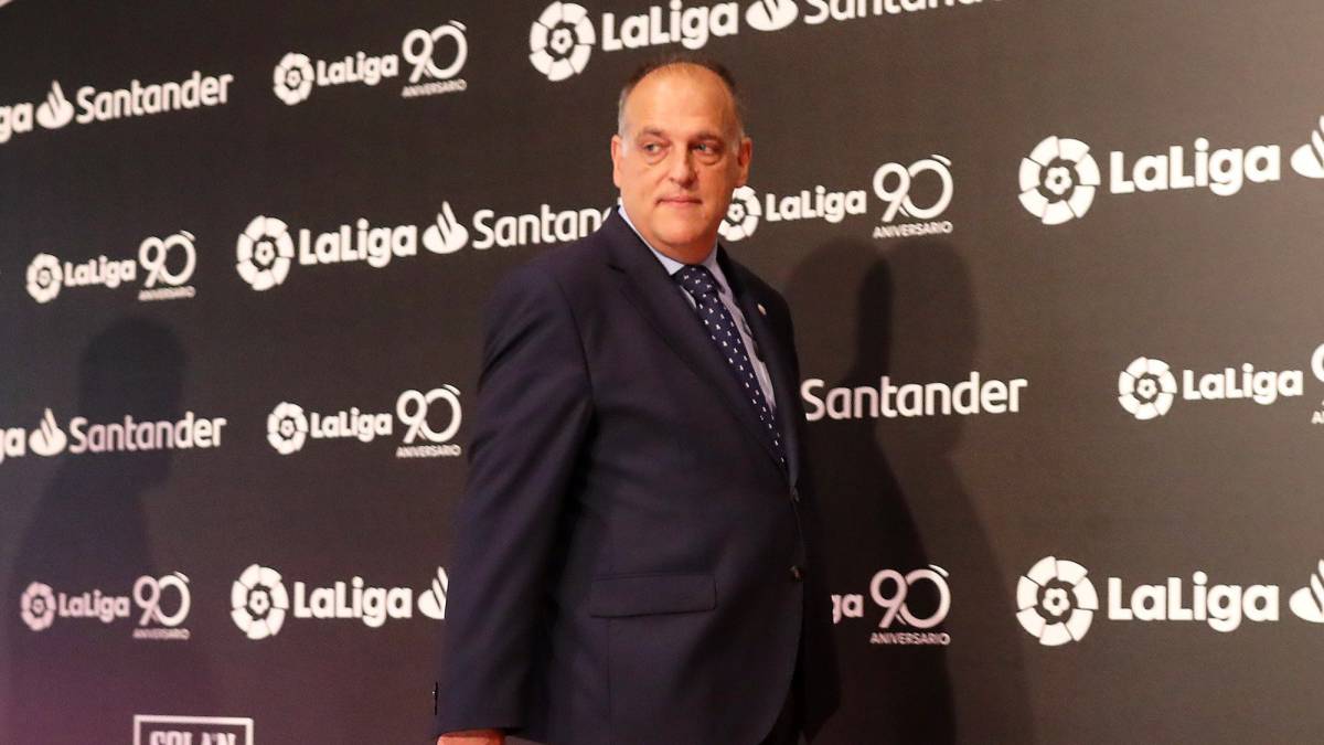 Tebas: "La UEFA debe retirar el proyecto de la Superliga, espero que Ceferin rectifique"