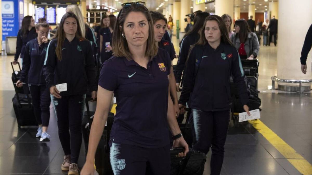 El Barcelona femenino llegó ayer a la capitad de Hungría para disputar mañana la final de la Champions.