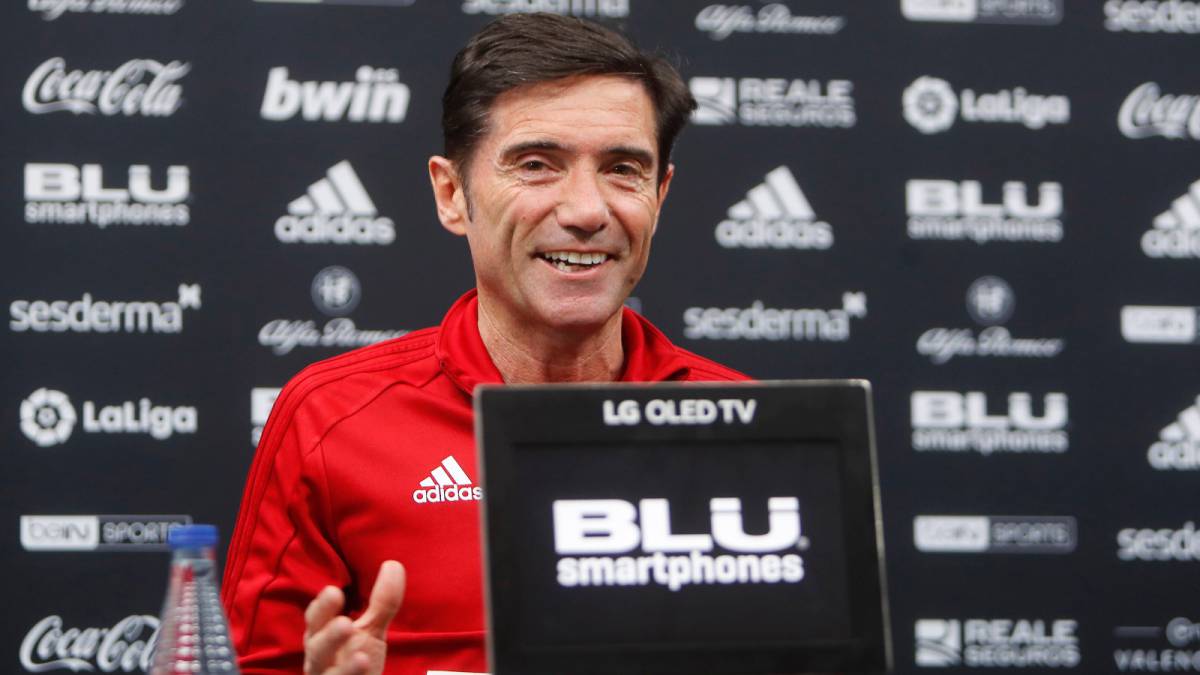 Marcelino, en la previa del Valladolid-Valencia.