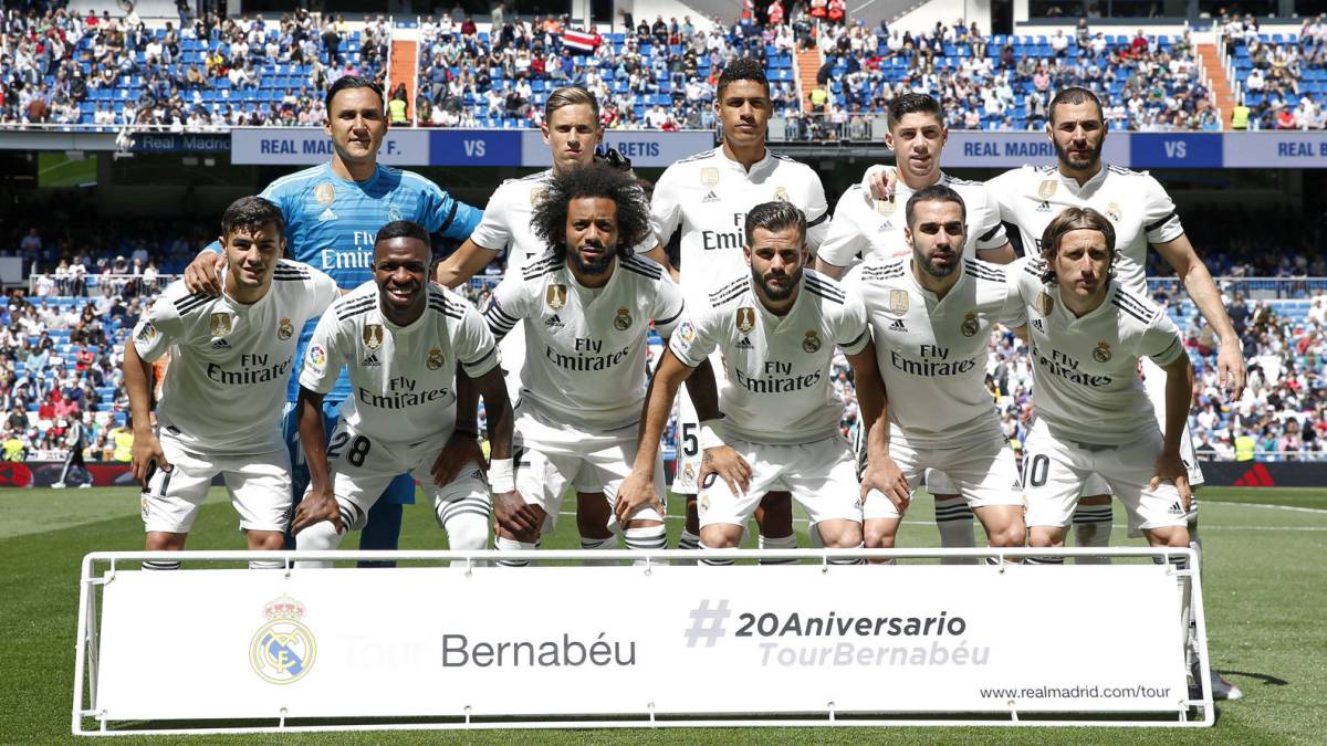 Alineación del Real Madrid ante el Betis, última jornada de Liga