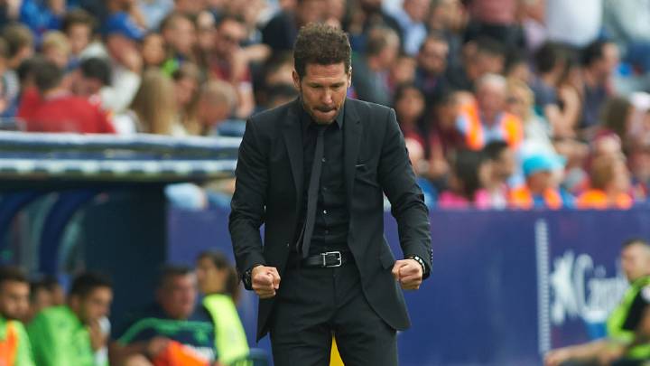 Simeone celebra un gol del Atlético.