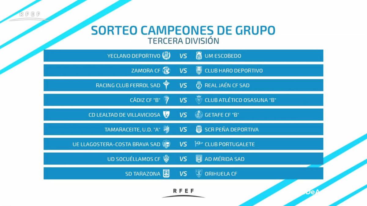 Tercera: así quedan los cruces para los playoff de ascenso