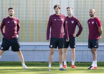 Último entrenamiento en Lezama para Susaeta, Rico e Iturraspe