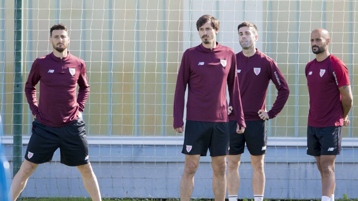 Último entrenamiento en Lezama para Susaeta, Rico e Iturraspe
