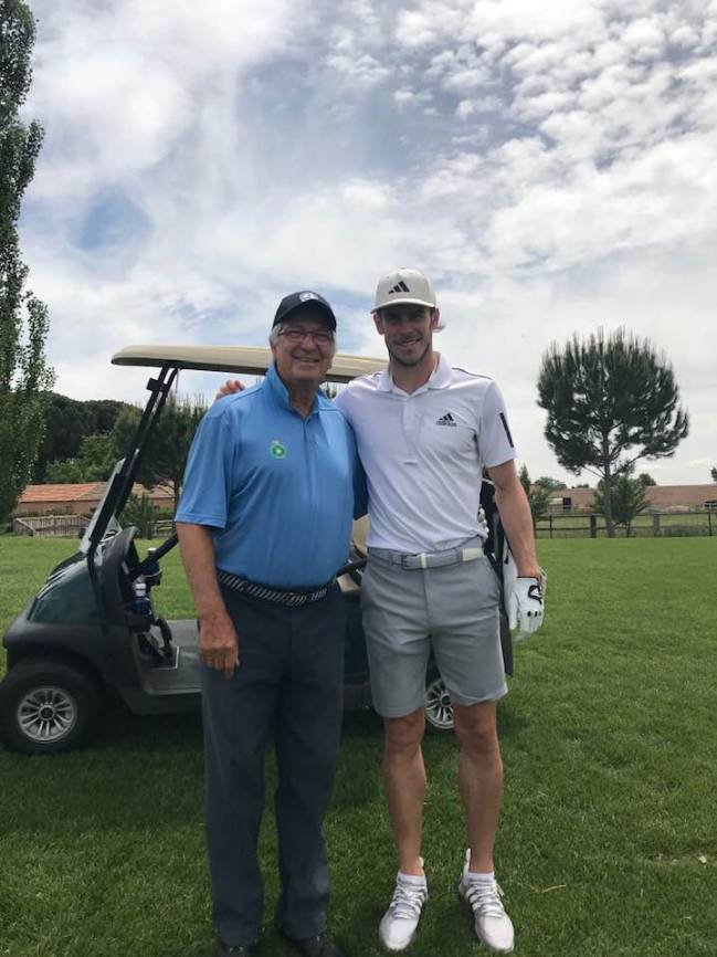 Bale, el pasado lunes 20 de mayo, en el campo de golf de La Moraleja.