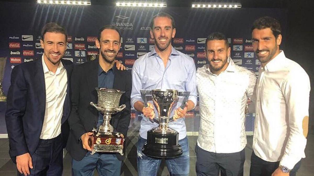 Gabi, Juanfran, Godín, Koke y Raúl García.