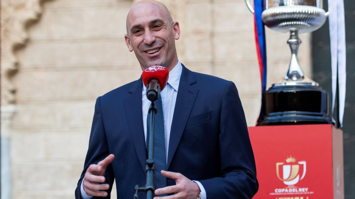 Rubiales, en la presentación de la Copa del Rey.