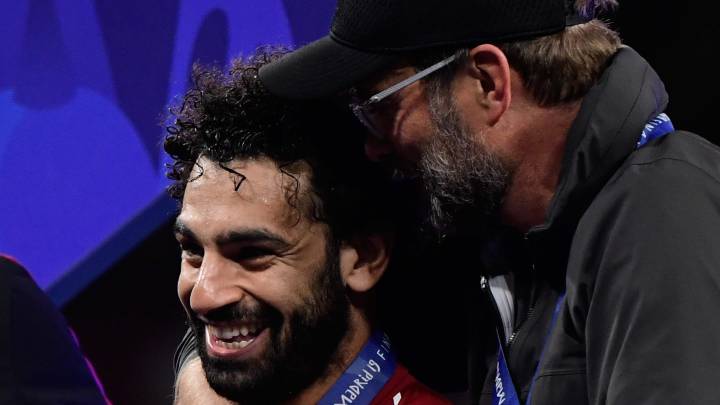 Klopp bromeó con Salah tras ganar la Champions.