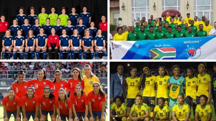 Escocia, Sudáfrica, Chile y Jamaica, las cuatro debutantes.