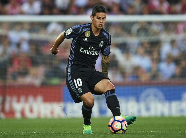 James Rodríguez, con el Real Madrid.
