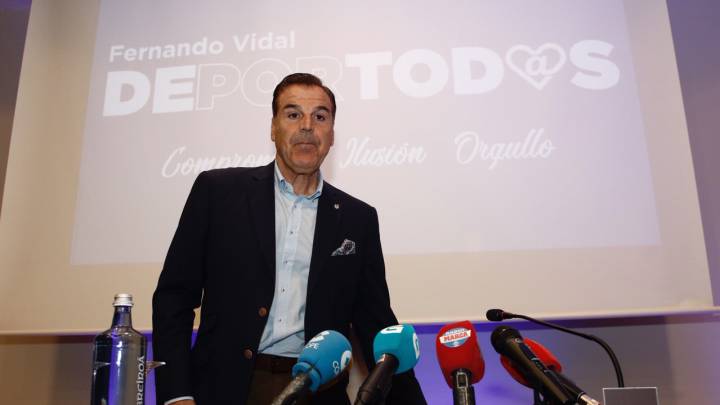 Fernando Vidal en una rueda de prensa sobre el Deportivo