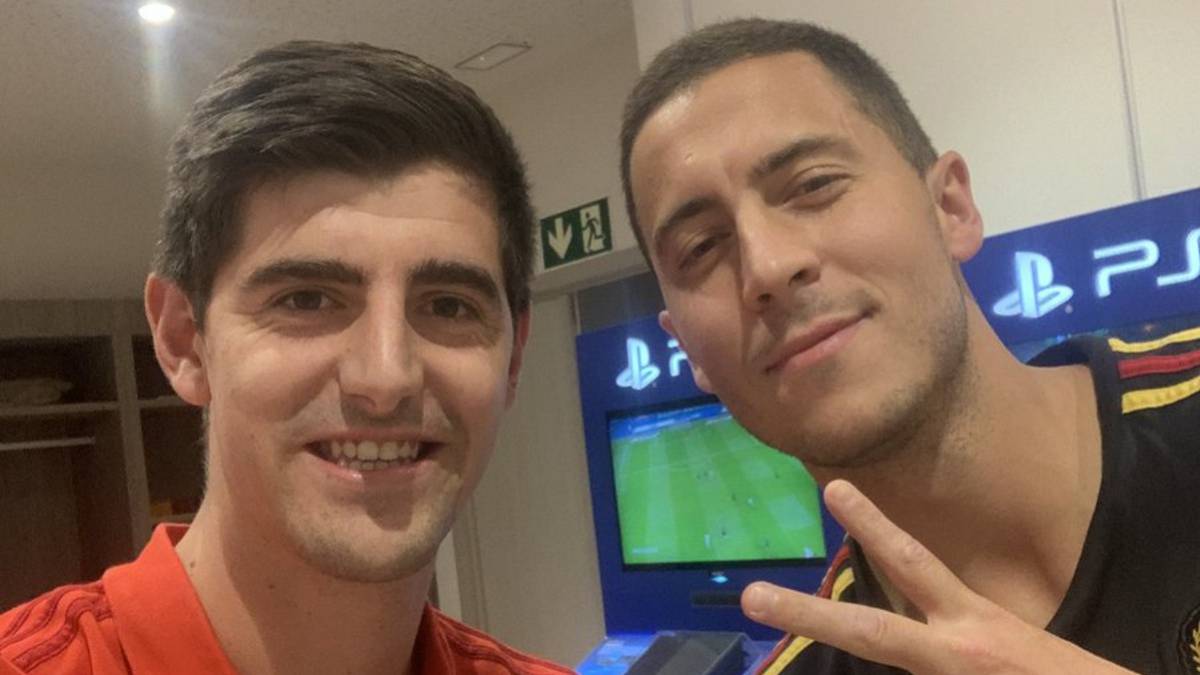 Courtois to Hazard: "Welcome to the best club in the world"