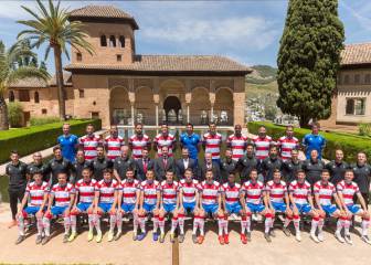 El Granada se hace la foto oficial en La Alhambra