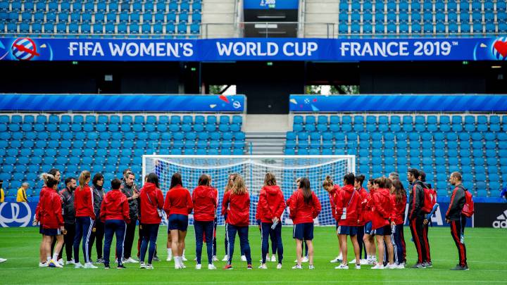 Vilda con la Selección femenina.