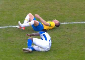 La durísima entrada a Arthur que le obligó a dejar el campo