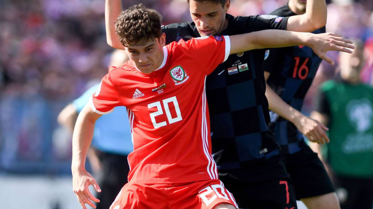 El futbolista del Manchester United, Daniel James, durante un partido.