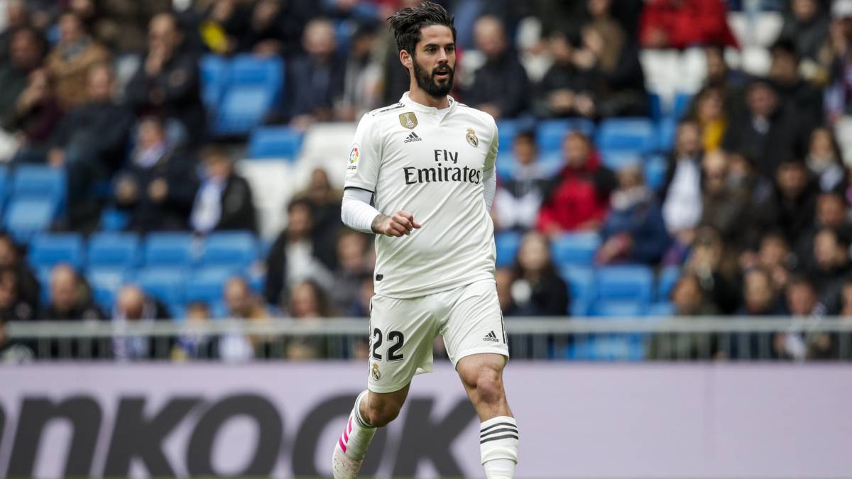 El centrocampista malagueño del Real Madrid, Isco, durante un partido.