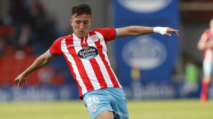 Dani Escriche jugador del Huesca cedido en el Lugo