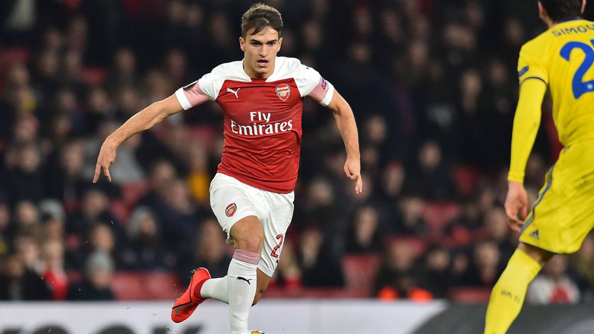 Denis Suárez con el Arsenal