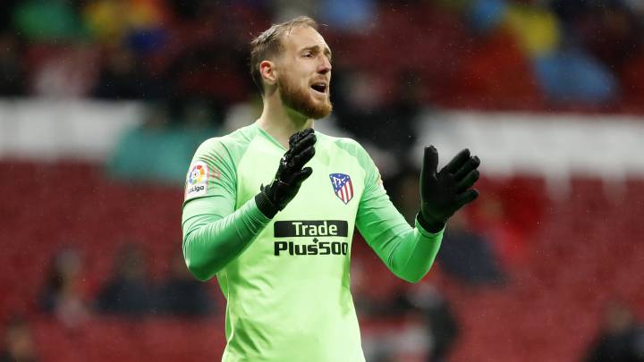 Oblak, durante un partido de LaLiga con el Atlético.