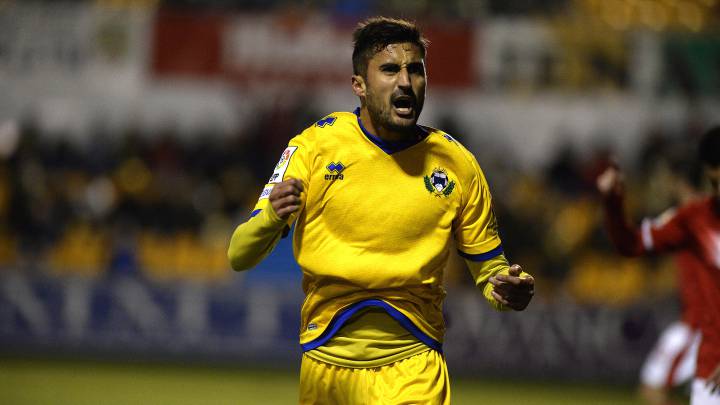 Sergio Mora durante su etapa en el Alcorcón.