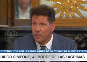 El Simeone más puro: lágrimas de emoción al recibir esta distinción