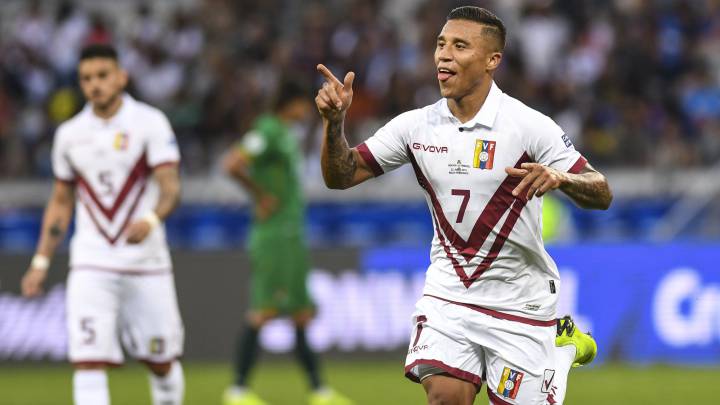 Darwin Machis, delantero de la Selección Venezuela