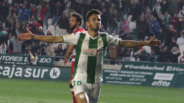 Andrés Martín celebra un gol.