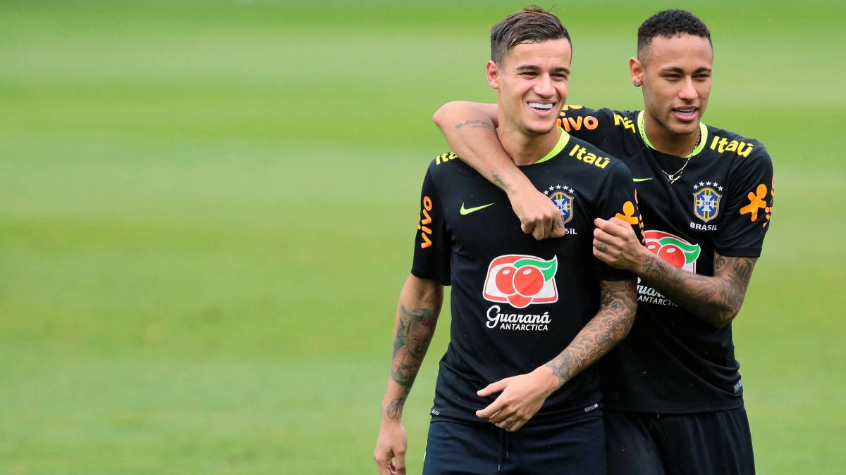 Coutinho con Neymar