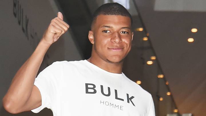 El delantero francés del PSG, Kylian Mbappé.
