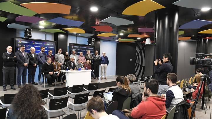 La Asociación de Clubes de Fútbol Femenino, en la sede de LaLiga